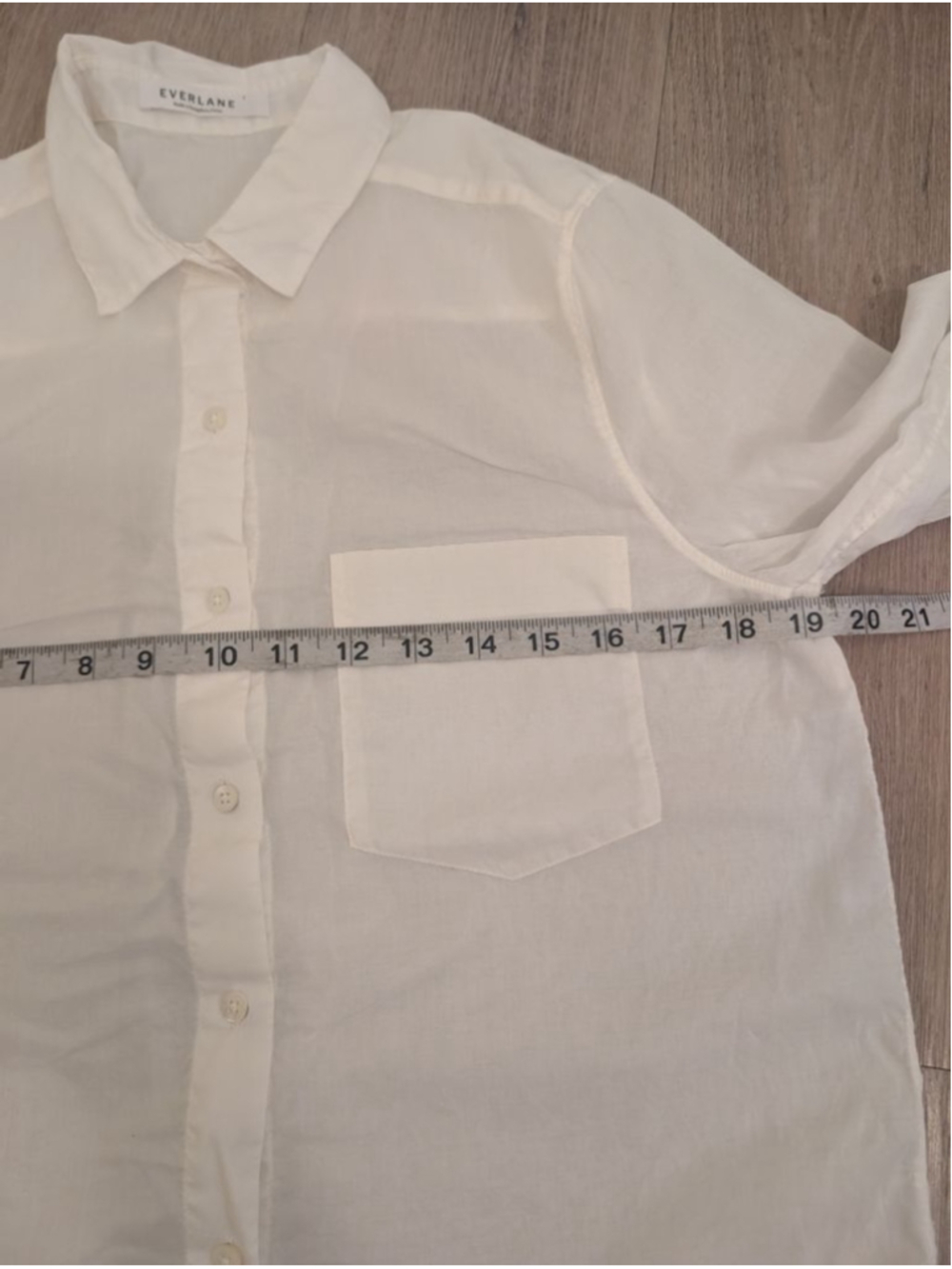 Everlane White Button Up Shirt SP Career Basic Essential Wardrobe Capsule - Picture 6 of 7